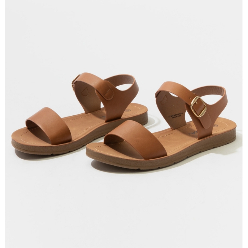Strappy Sandals SODA Comfort Ankle Womens Sandals Size 9 - Picture 1 of 5